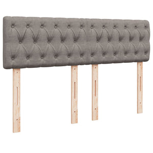 Κρεβάτι Boxspring με Στρώμα Taupe 140x190 εκ. Υφασμάτινο - Pakobazaar