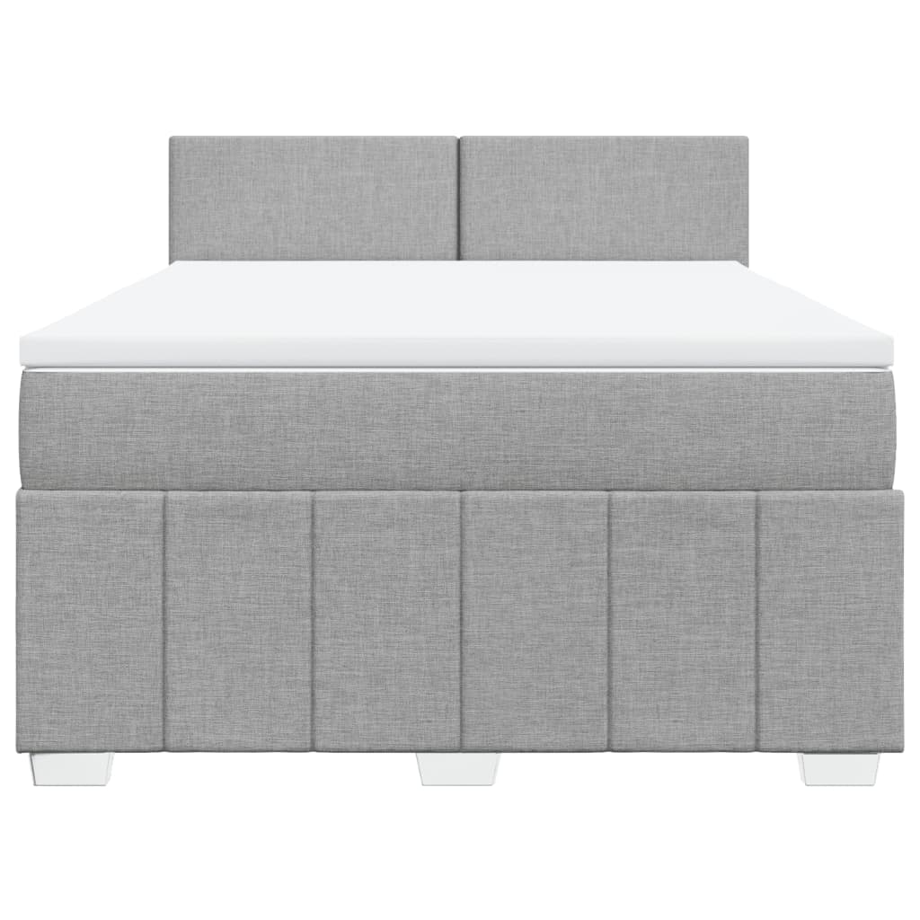 Κρεβάτι Boxspring με Στρώμα Αν. Πράσινο 160x200εκ Υφασμάτινο - Pakobazaar