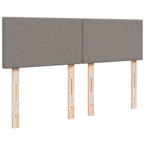 Κρεβάτι Boxspring με Στρώμα Taupe 160x200 εκ. Υφασμάτινο - Pakobazaar