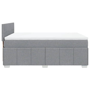 Κρεβάτι Boxspring με Στρώμα Αν. Πράσινο 160x200εκ Υφασμάτινο - Pakobazaar