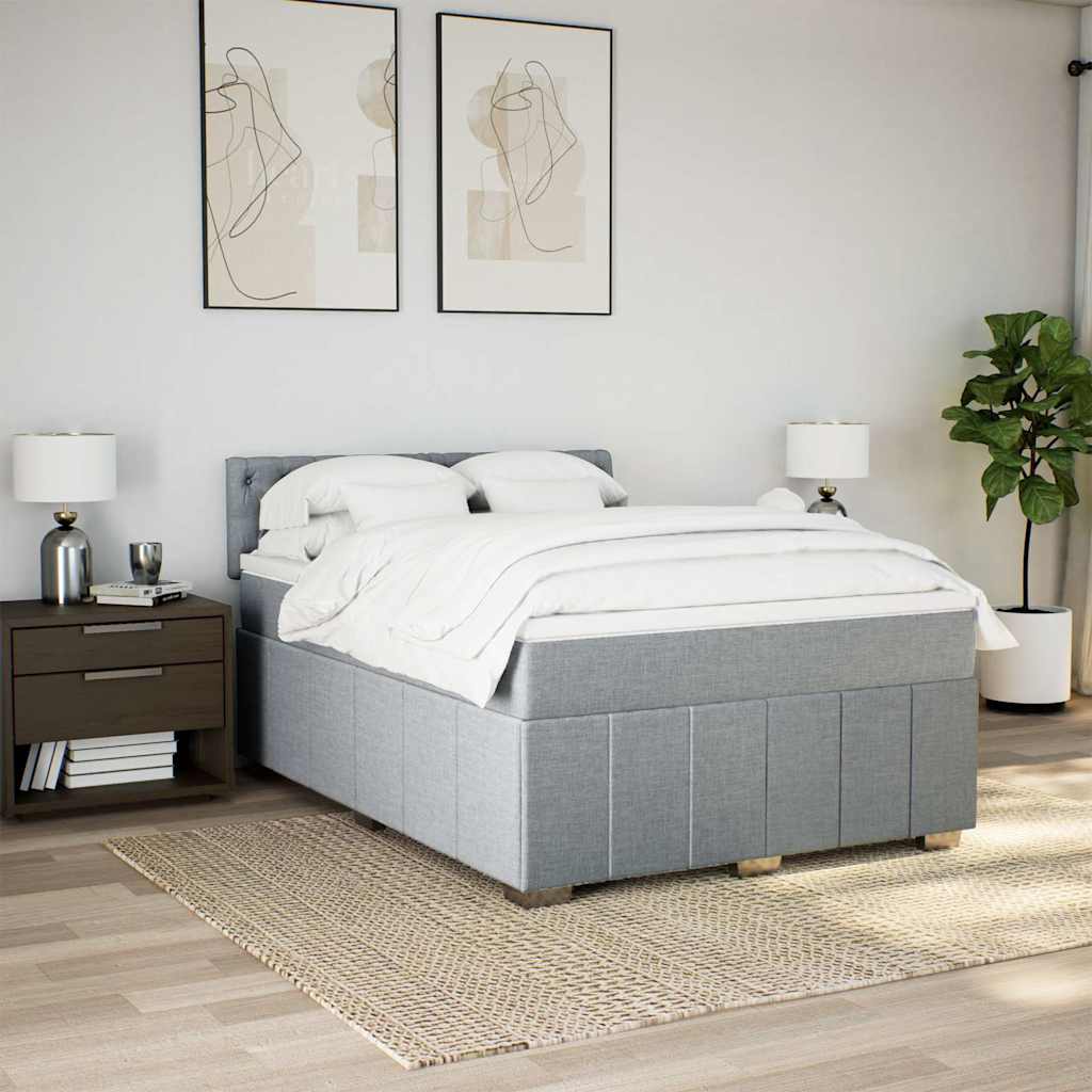 Κρεβάτι Boxspring με Στρώμα Αν. Πράσινο 160x200εκ Υφασμάτινο - Pakobazaar