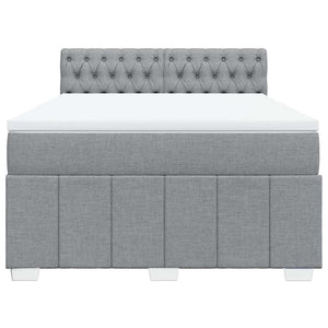 Κρεβάτι Boxspring με Στρώμα Αν. Πράσινο 160x200εκ Υφασμάτινο - Pakobazaar