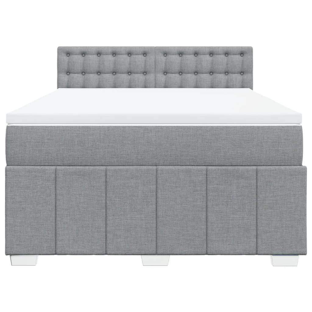 Κρεβάτι Boxspring με Στρώμα Αν. Πράσινο 160x200εκ Υφασμάτινο - Pakobazaar