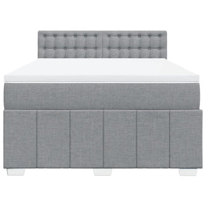 Κρεβάτι Boxspring με Στρώμα Αν. Πράσινο 160x200εκ Υφασμάτινο - Pakobazaar