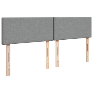 Κρεβάτι Boxspring με Στρώμα Ανοιχτό Γκρι 180x200 εκ. Υφασμάτινο - Pakobazaar