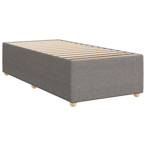 Κρεβάτι Boxspring με Στρώμα Taupe 80x200 εκ. Υφασμάτινο - Pakobazaar