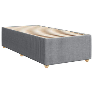 Κρεβάτι Boxspring με Στρώμα Ανοιχτό Γκρι 100x200 εκ. Υφασμάτινο