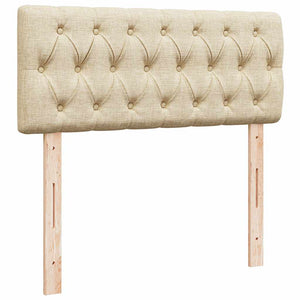 Κρεβάτι Boxspring με Στρώμα Κρεμ 120x190 εκ. Υφασμάτινο