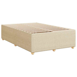Κρεβάτι Boxspring με Στρώμα Κρεμ 120x200 εκ. Υφασμάτινο