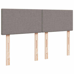 Κρεβάτι Boxspring με Στρώμα Taupe 140x190 εκ. Υφασμάτινο