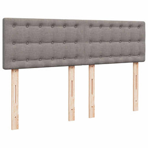 Κρεβάτι Boxspring με Στρώμα Taupe 140x190 εκ. Υφασμάτινο