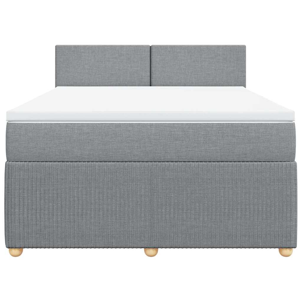 Κρεβάτι Boxspring με Στρώμα Αν. Πράσινο 160x200εκ Υφασμάτινο - Pakobazaar