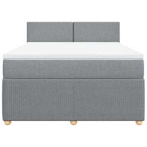 Κρεβάτι Boxspring με Στρώμα Αν. Πράσινο 160x200εκ Υφασμάτινο - Pakobazaar
