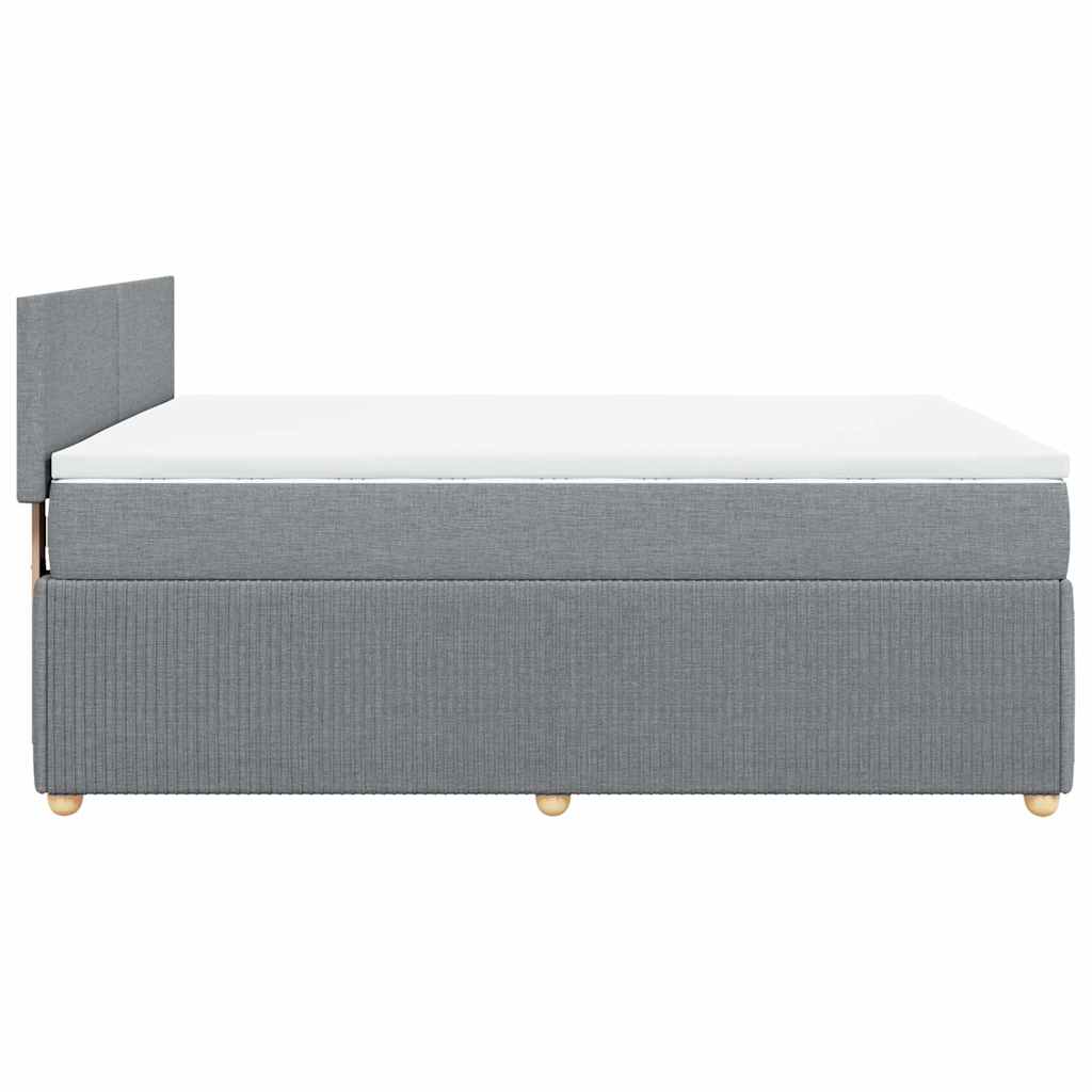 Κρεβάτι Boxspring με Στρώμα Αν. Πράσινο 160x200εκ Υφασμάτινο - Pakobazaar