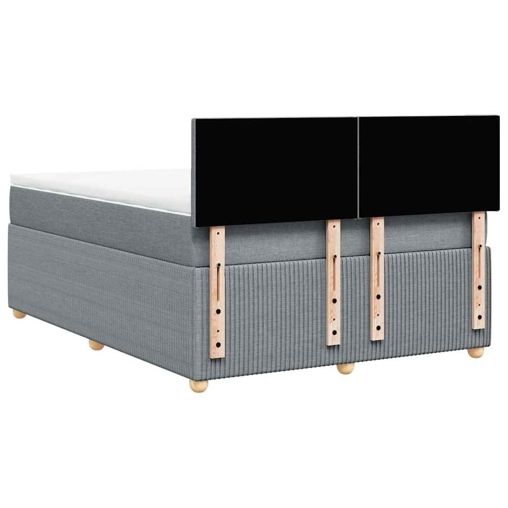Κρεβάτι Boxspring με Στρώμα Αν. Πράσινο 160x200εκ Υφασμάτινο - Pakobazaar