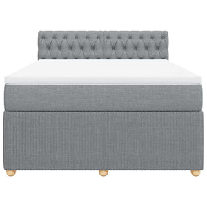 Κρεβάτι Boxspring με Στρώμα Αν. Πράσινο 160x200εκ Υφασμάτινο - Pakobazaar