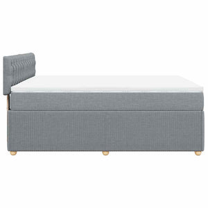 Κρεβάτι Boxspring με Στρώμα Αν. Πράσινο 160x200εκ Υφασμάτινο - Pakobazaar