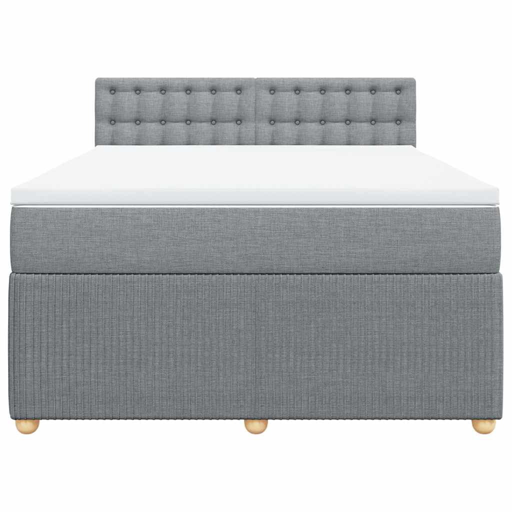 Κρεβάτι Boxspring με Στρώμα Αν. Πράσινο 160x200εκ Υφασμάτινο - Pakobazaar