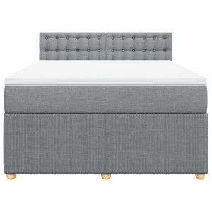 Κρεβάτι Boxspring με Στρώμα Αν. Πράσινο 160x200εκ Υφασμάτινο - Pakobazaar