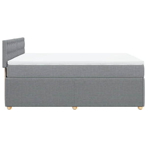 Κρεβάτι Boxspring με Στρώμα Αν. Πράσινο 160x200εκ Υφασμάτινο - Pakobazaar