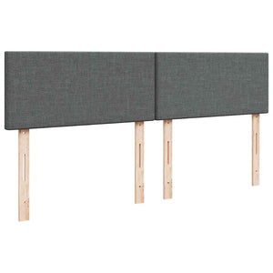 Κρεβάτι Boxspring με Στρώμα Σκούρο Γκρι 180x200 εκ Υφασμάτιν - Pakobazaar