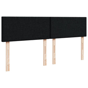 Κρεβάτι Boxspring με Στρώμα Μαύρο 180x200 εκ. Υφασμάτινο - Pakobazaar