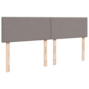 Κρεβάτι Boxspring με Στρώμα Taupe 180x200 εκ. Υφασμάτινο - Pakobazaar