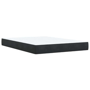 Κρεβάτι Boxspring με Στρώμα Μαύρο 160x200 εκ. Βελούδινο - Pakobazaar