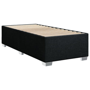 Κρεβάτι Boxspring με Στρώμα Μαύρο 80 x 200 εκ. Υφασμάτινο - Pakobazaar