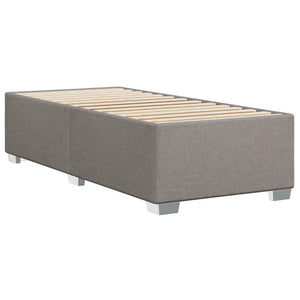 Κρεβάτι Boxspring με Στρώμα Taupe 90x190 εκ.Υφασμάτινο