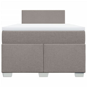 Κρεβάτι Boxspring με Στρώμα Taupe 120x190 εκ. Υφασμάτινο