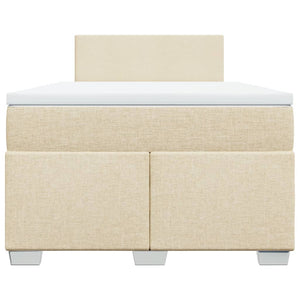 Κρεβάτι Boxspring με Στρώμα Κρεμ 120x190 εκ. Υφασμάτινο