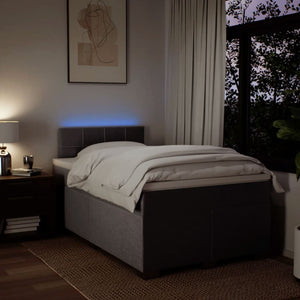 Κρεβάτι Boxspring με Στρώμα Taupe 120x190 εκ. Υφασμάτινο - Pakobazaar