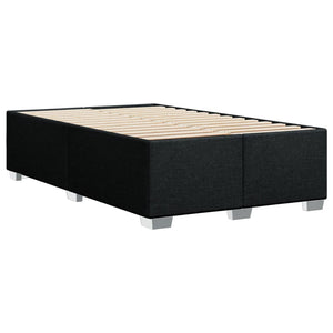 Κρεβάτι Boxspring με Στρώμα Μαύρο 120x200 εκ. Υφασμάτινο - Pakobazaar