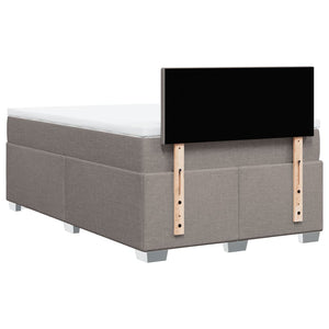 Κρεβάτι Boxspring με Στρώμα Taupe 120x200 εκ. Υφασμάτινο - Pakobazaar