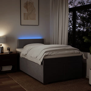 Κρεβάτι Boxspring με Στρώμα Taupe 120x200 εκ. Υφασμάτινο - Pakobazaar