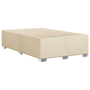 Κρεβάτι Boxspring με Στρώμα Κρεμ 120x200 εκ. Υφασμάτινο - Pakobazaar