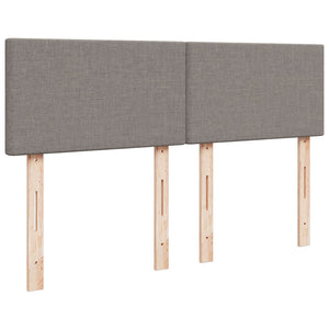 Κρεβάτι Boxspring με Στρώμα Taupe 140x190 εκ. Υφασμάτινο
