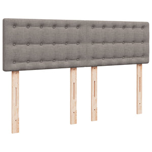 Κρεβάτι Boxspring με Στρώμα Taupe 140x200 εκ. Υφασμάτινο
