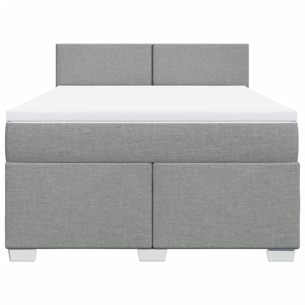 Κρεβάτι Boxspring με Στρώμα Αν. Πράσινο 160x200εκ Υφασμάτινο - Pakobazaar