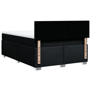 Κρεβάτι Boxspring με Στρώμα Μαύρο 160x200 εκ. Υφασμάτινο - Pakobazaar