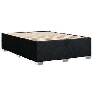 Κρεβάτι Boxspring με Στρώμα Μαύρο 160x200 εκ. Υφασμάτινο - Pakobazaar