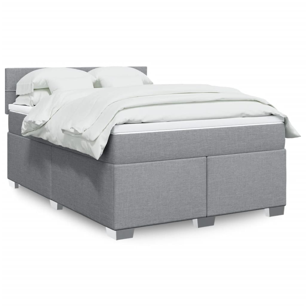 Κρεβάτι Boxspring με Στρώμα Αν. Πράσινο 160x200εκ Υφασμάτινο - Pakobazaar