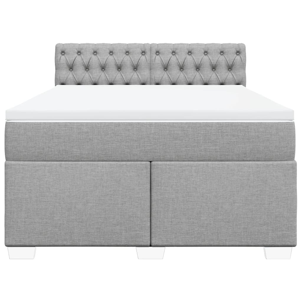 Κρεβάτι Boxspring με Στρώμα Αν. Πράσινο 160x200εκ Υφασμάτινο - Pakobazaar