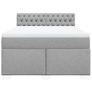 Κρεβάτι Boxspring με Στρώμα Αν. Πράσινο 160x200εκ Υφασμάτινο - Pakobazaar