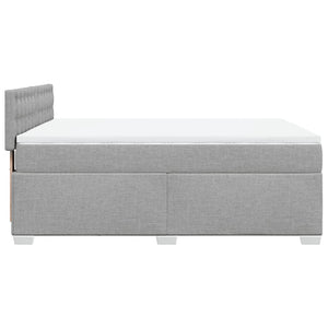 Κρεβάτι Boxspring με Στρώμα Αν. Πράσινο 160x200εκ Υφασμάτινο - Pakobazaar