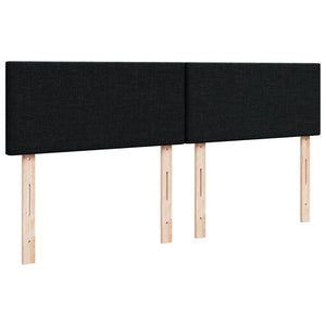 Κρεβάτι Boxspring με Στρώμα Μαύρο 180x200 εκ. Υφασμάτινο