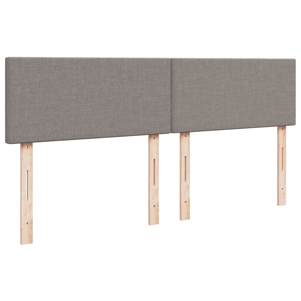 Κρεβάτι Boxspring με Στρώμα Taupe 180x200 εκ. Υφασμάτινο