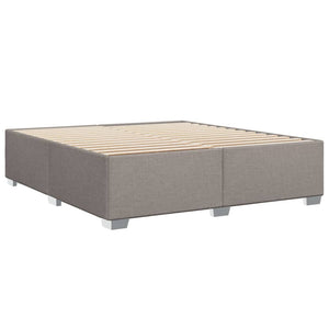 Κρεβάτι Boxspring με Στρώμα Taupe 180x200 εκ. Υφασμάτινο