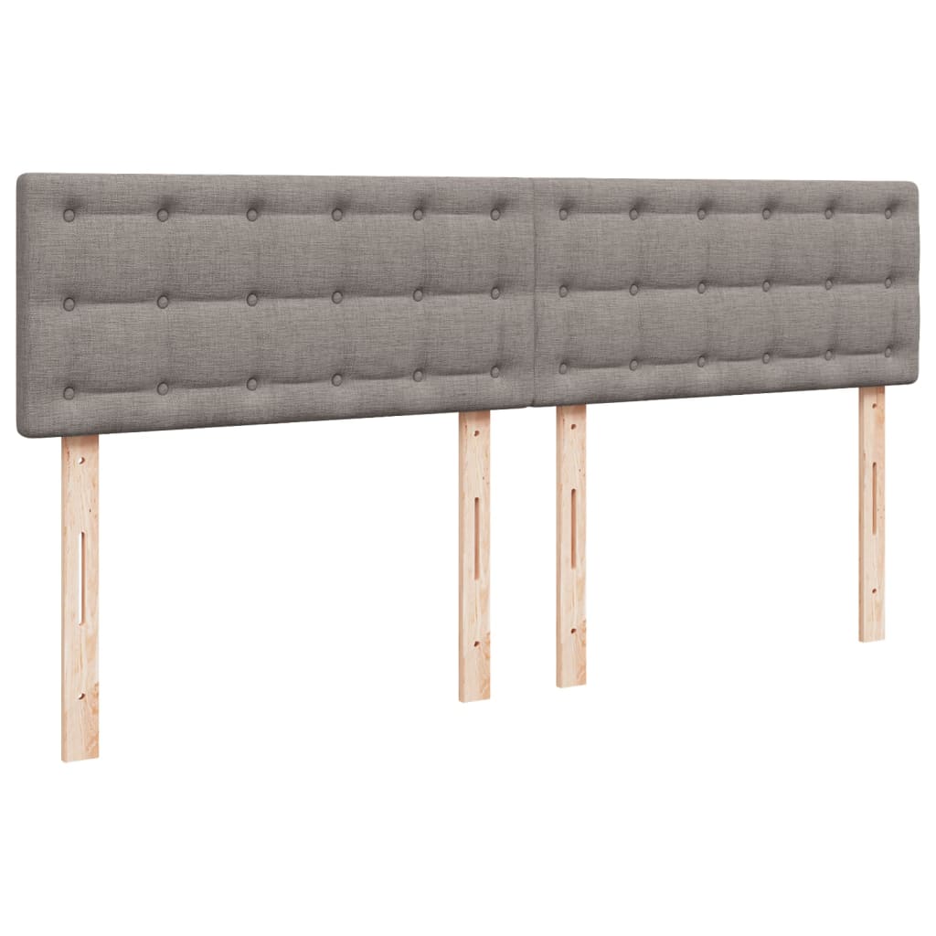 Κρεβάτι Boxspring με Στρώμα Taupe 180x200 εκ. Υφασμάτινο - Pakobazaar